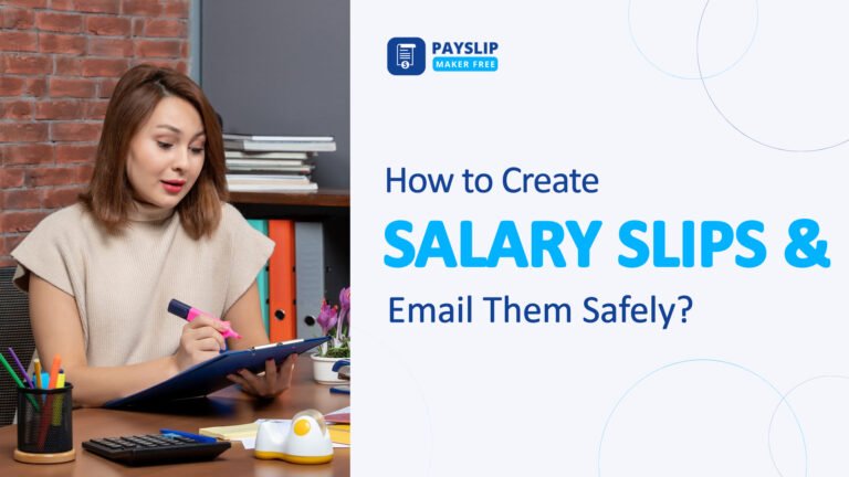 Create Salary Slip and Securely Email Salary Slips