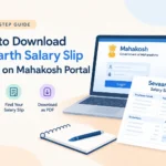 how to download sevaarth salary slip