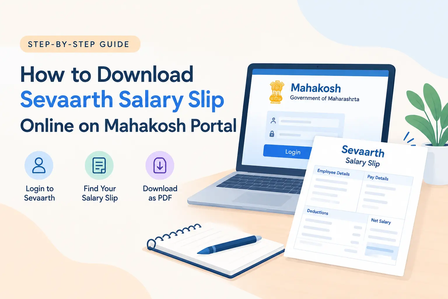 How to Download Sevaarth Salary Slip Online?